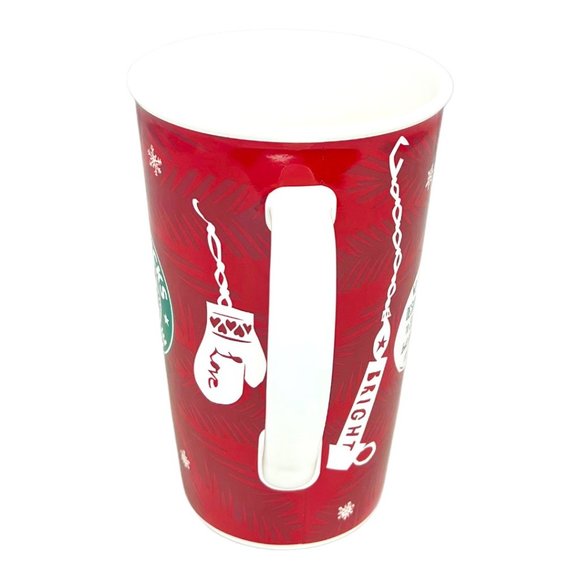 Starbucks Holiday 2009 Wish, Hope, Love, Peace, Light New Bone China Coffee Mug - Picture 6 of 9